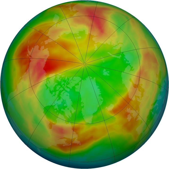 Arctic ozone map for 17 February 2014
